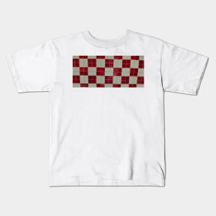 Red and white glazed tiles Kids T-Shirt